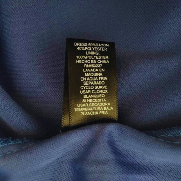 Mlle Gabrielle Layered High Button Keyhole Neckline Layered Maxi Dress - Picture 10 of 12